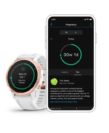 GARMIN - Application Connect - Suivi de grossesse